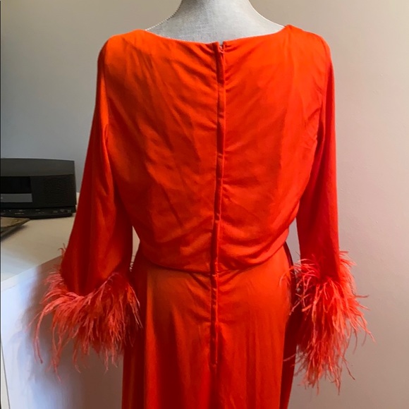FUN VINTAGE LILLI DIAMOND Gown w Ostrich Feathers - Picture 7 of 16